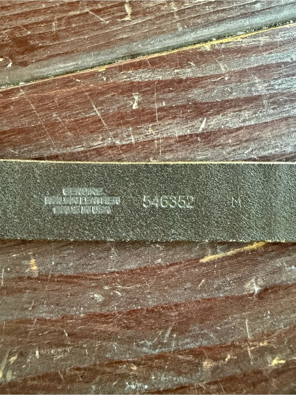 Mens Banana Republic Brown Leather Belt Size 39